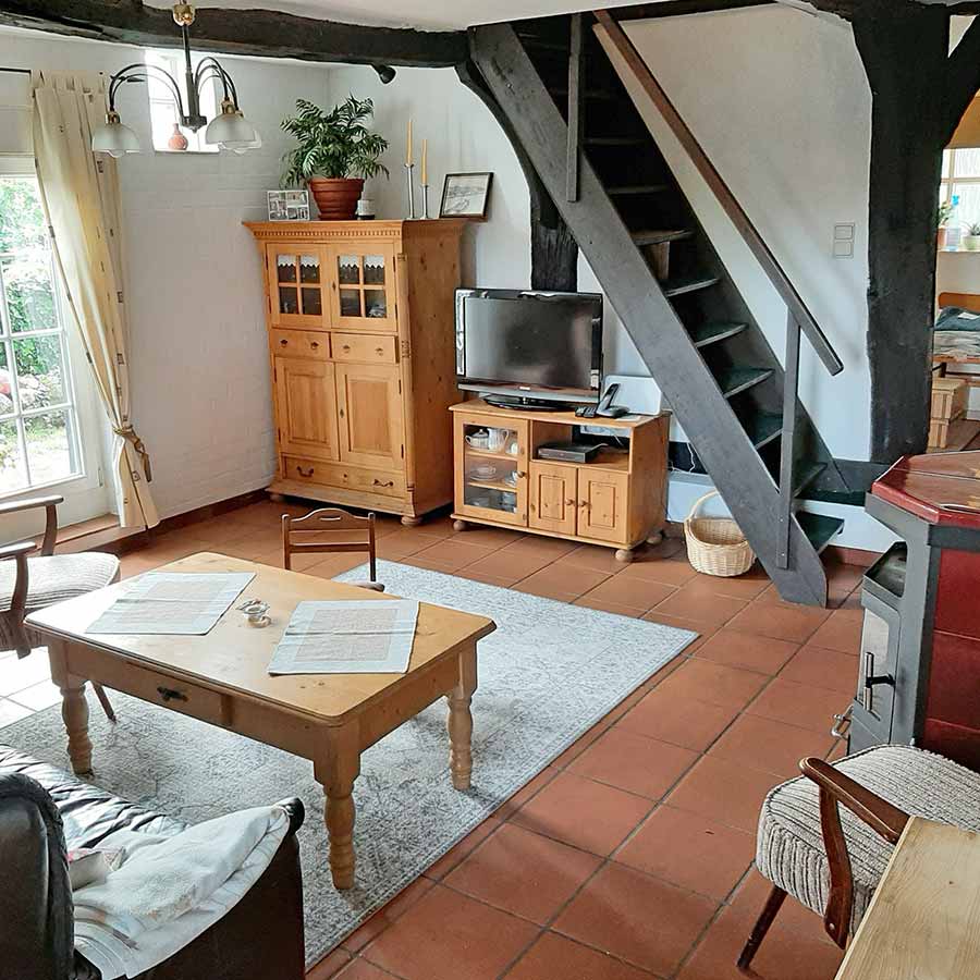 Wohnzimmer-Kamin-Backhaus